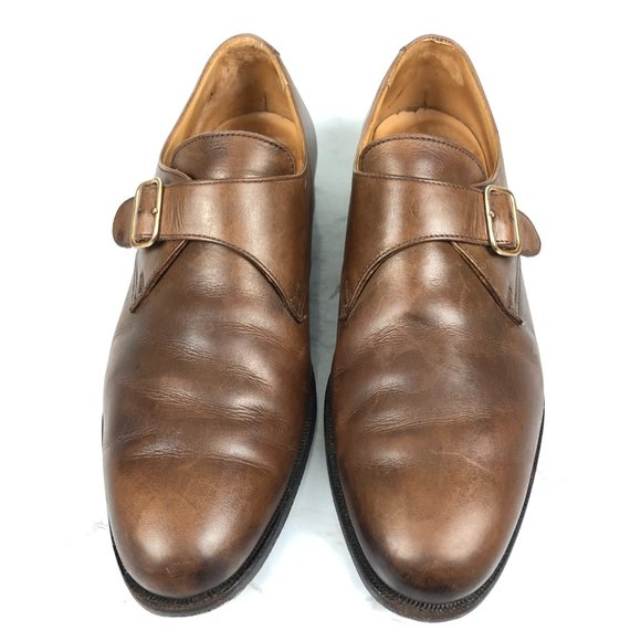 Peal & Co Brooks Brothers Monk Strap Leather Loafers Made In England - Picture 3 of 10